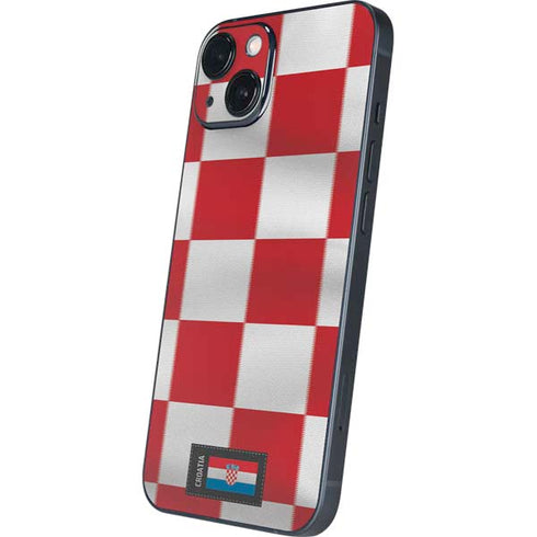 Croatia Soccer Flag iPhone 15 Skin